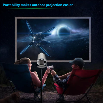 The AwesomeVision Smart™ Home 4K Portable Projector